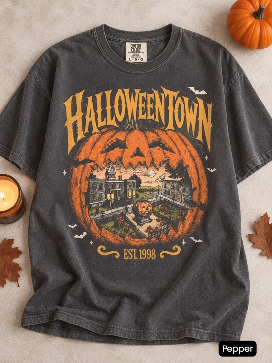 Comfort Colors Other - Halloweentown Est 1998 Pumpkin Graphic Shirt Comfort Colors Tee